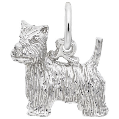 photo number one of Sterling silver West highland Terrier charm item 001-710-02867