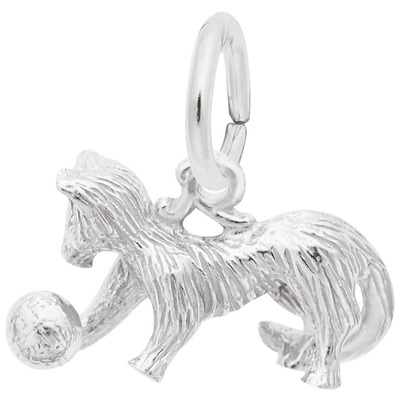 photo number one of Sterling silver cat charm item 001-710-03830