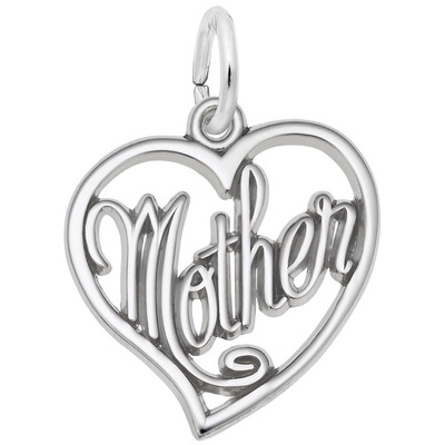 photo number one of Sterling silver mother charm item 001-710-03874