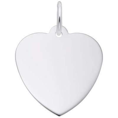 photo number one of Sterling silver heart charm item 001-710-03875