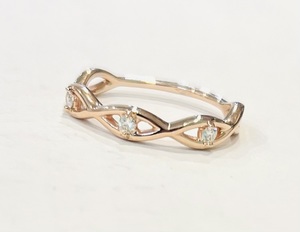 photo of 10 karat rose gold diamond infinity ring (.09 carat total diamond weight) item 001-120-00392