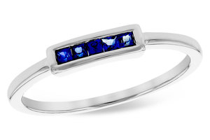 photo of 14 karat white gold blue sapphire ring item 001-220-00774