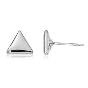 photo of Sterling silver triangle stud earrings item 001-704-00312