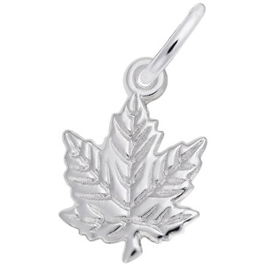 photo of Sterling silver maple leaf charm item 001-710-01500