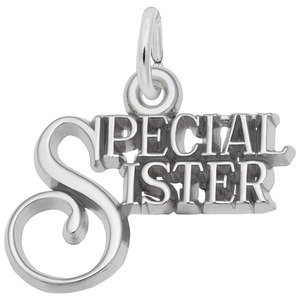 photo of Sterling silver special sister charm item 001-710-02391