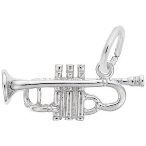 photo of Sterling silver trumpet charm item 001-710-03378