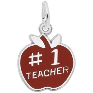 photo of Sterling silver teacher charm item 001-710-03384