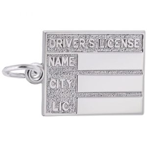 photo of Sterling silver Drivers License charm item 001-710-03510