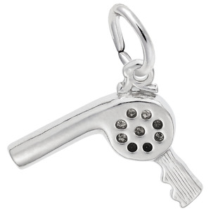 photo of Sterling silver hair dryer charm item 001-710-03922