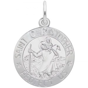 photo of Sterling silver St. Christopher Charm item 001-710-03935