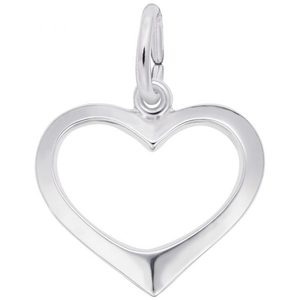photo of Sterling Silver  open heart charm item 001-710-03940