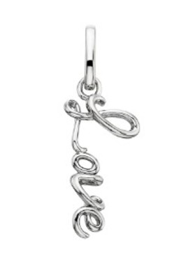 photo number one of Sterling silver Love Charm (no chain) item 001-109-00318