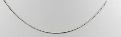 photo number one of 14 karat white gold 16 inch round 0.5 mm franco chain with lobster clasp item 001-330-01114