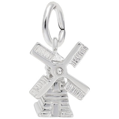 photo number one of Sterling silver Windmill charm item 001-710-03522