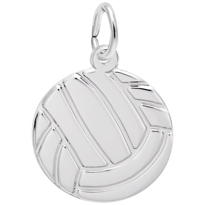 photo number one of Sterling silver volleyball charm item 001-710-03823