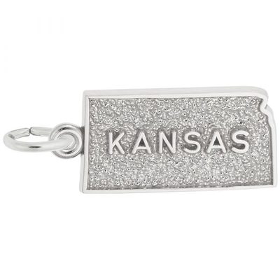 photo number one of Sterling Silver Kansas Charm item 001-710-03856