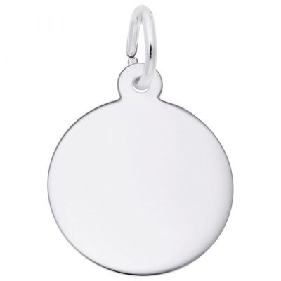 photo number one of Sterling Silver Small Plain Disc item 001-710-03942