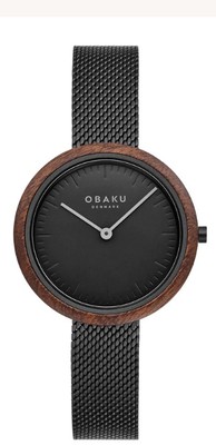 photo number one of Ladies Obaku watch gray mesh band and dial item 001-820-00394