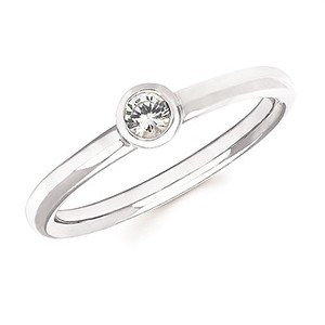 photo of Sterling silver white sapphire ring item 001-220-00661
