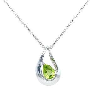 photo of Sterling silver .59 carat peridot pendant (priced without chain) item 001-230-01291
