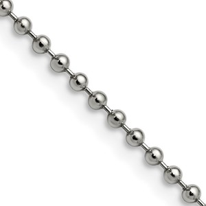 photo of 24'' 2.4mm stainless steel ball chain item 001-325-00124