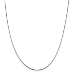 photo of Sterling silver 1.5mm 20 inch Snake chain with lobster clasp item 001-705-01714
