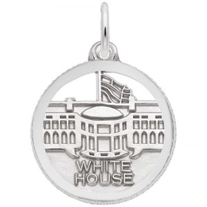 photo of Sterling silver white house charm item 001-710-03516
