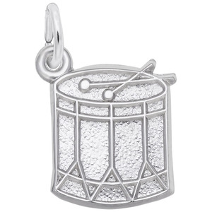 photo of Sterling silver drum charm item 001-710-03537