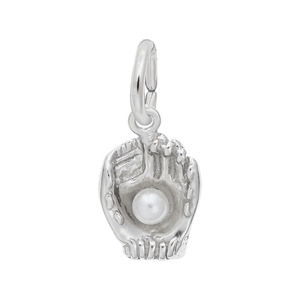 photo of Sterling silver baseball glove charm item 001-710-03889