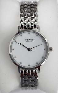 photo of Ladies whit dial and band Obaku watch item 001-820-00381