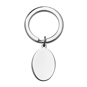 photo of Stainless steel oval key chain (engravable) item 001-901-00022