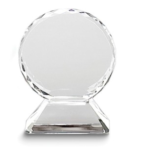 photo of Round 5.75 inch Glass award on base item 001-920-00633