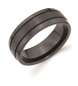 photo of 7mm Ceramic Band With Double Channel Accent item OAUF905