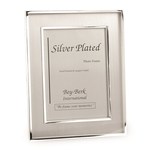 photo of 8x10 silver plated brushed finish picture frame item 001-905-01241